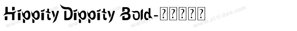HippityDippity Bold字体转换